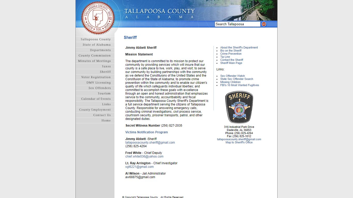 Tallapoosa County - Sheriff
